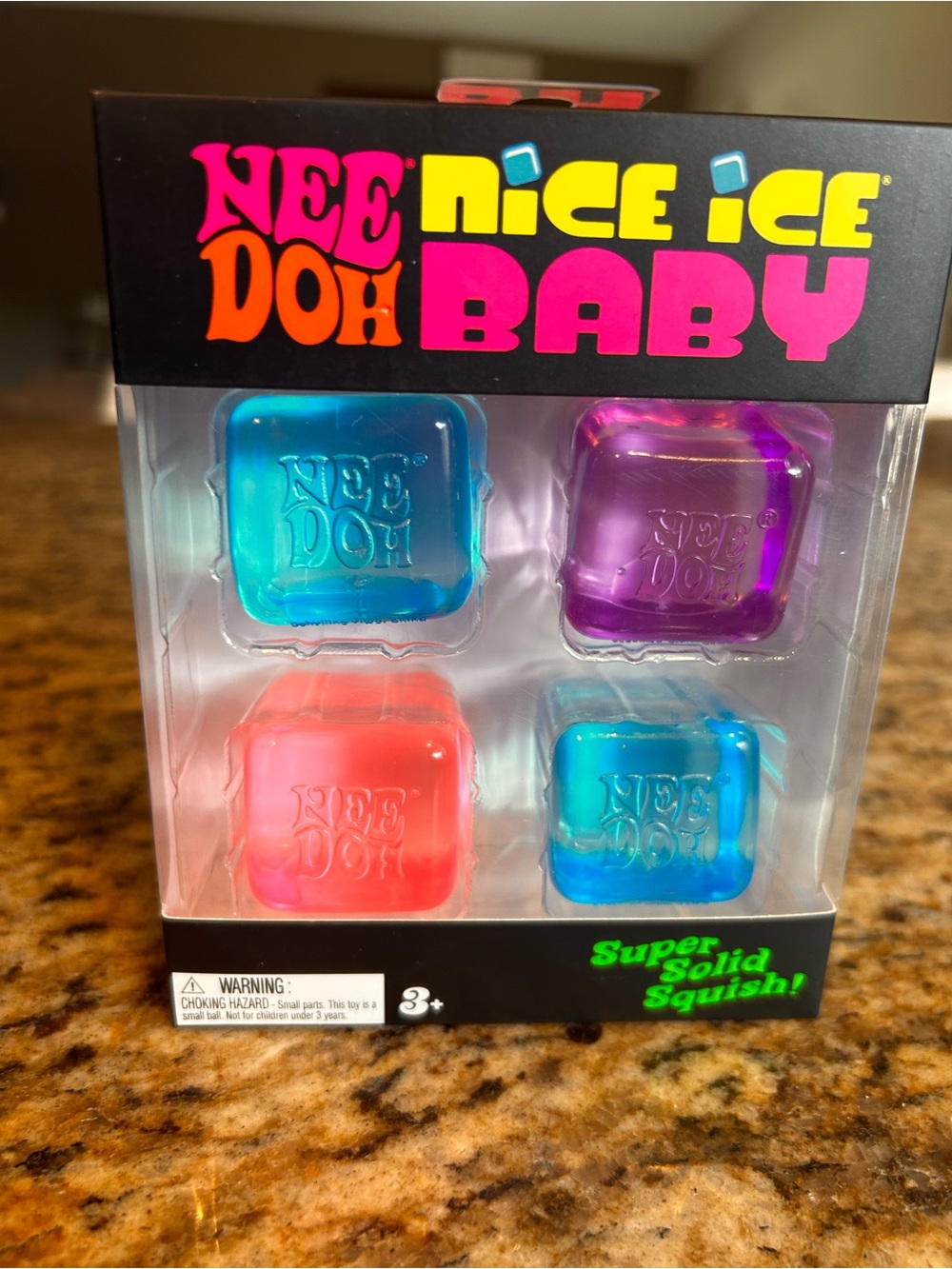 Needoh Nice Ice Baby Super Solid Squish - New. Authentic